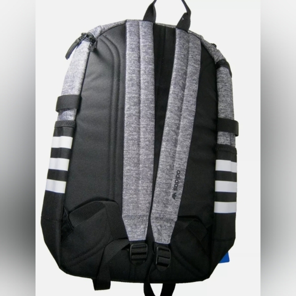 Adidas Ori Classic Zip Top Backpack Onix Jersey/Black CK2277 - Picture 4 of 8